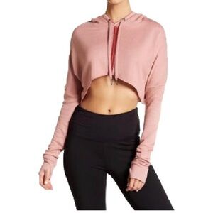 Splendid Blush Cropped Hoodie Size Large